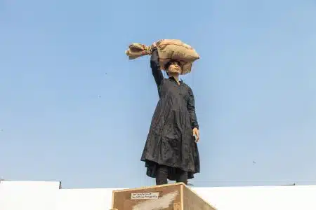 Yasmin Jahan Nupur performing at India Art Fair 2019. Copyright India Art Fair