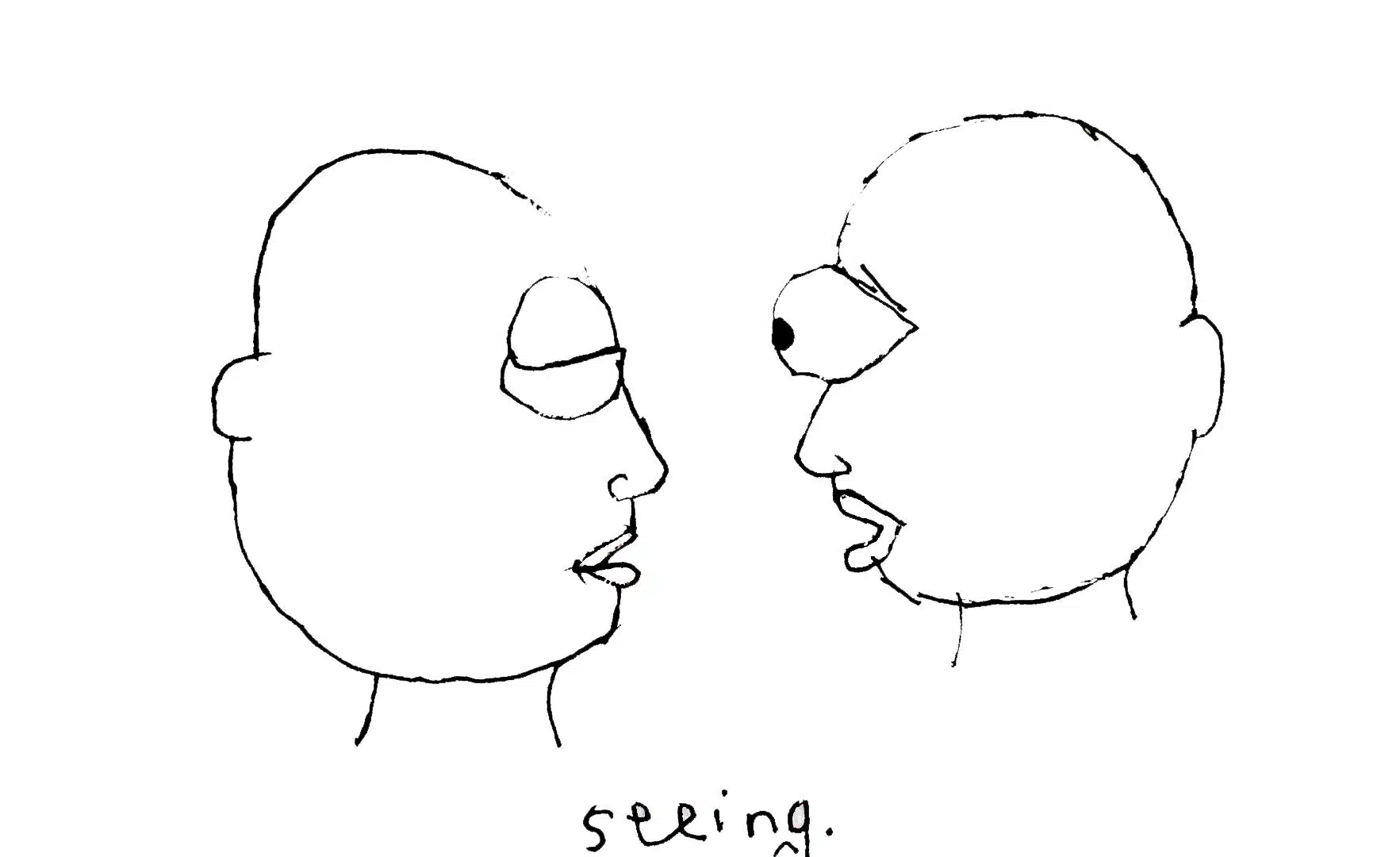 Gagan Singh. Seeing, 2020. Ink on paper. Courtesy of Chatterjee & Lal