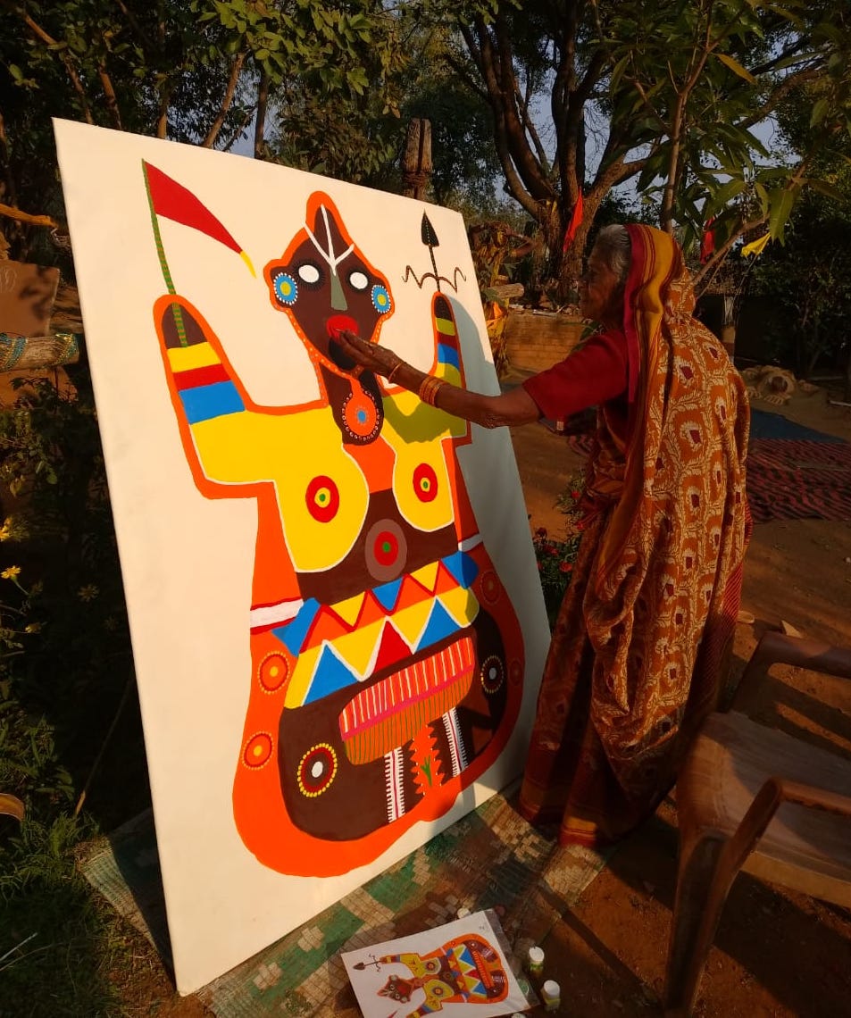 From the Heart of India Jodhaiya Bai Baiga India Art Fair