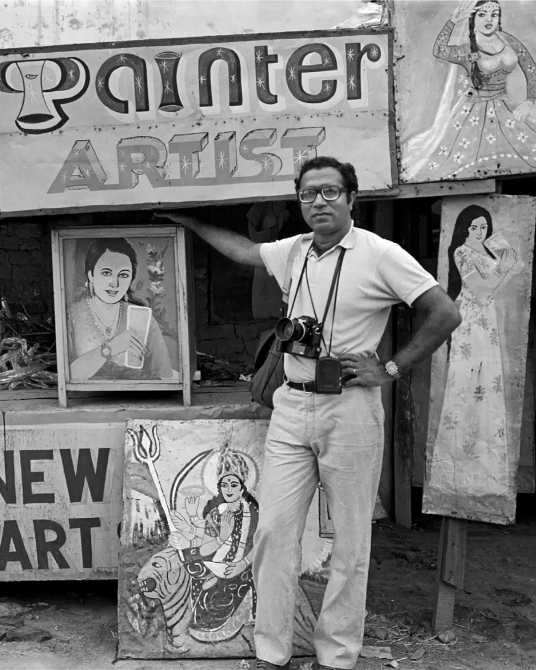 Ram Rahman. A portrait of photographer Raghubir Singh, 1982. Gelatin silver print. Courtesy of The Metropolitan Museum of Art
