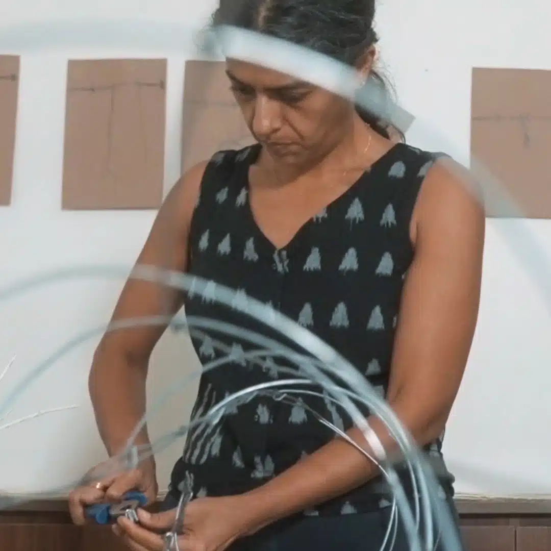 Rakhi Peswani in her studio, 2022