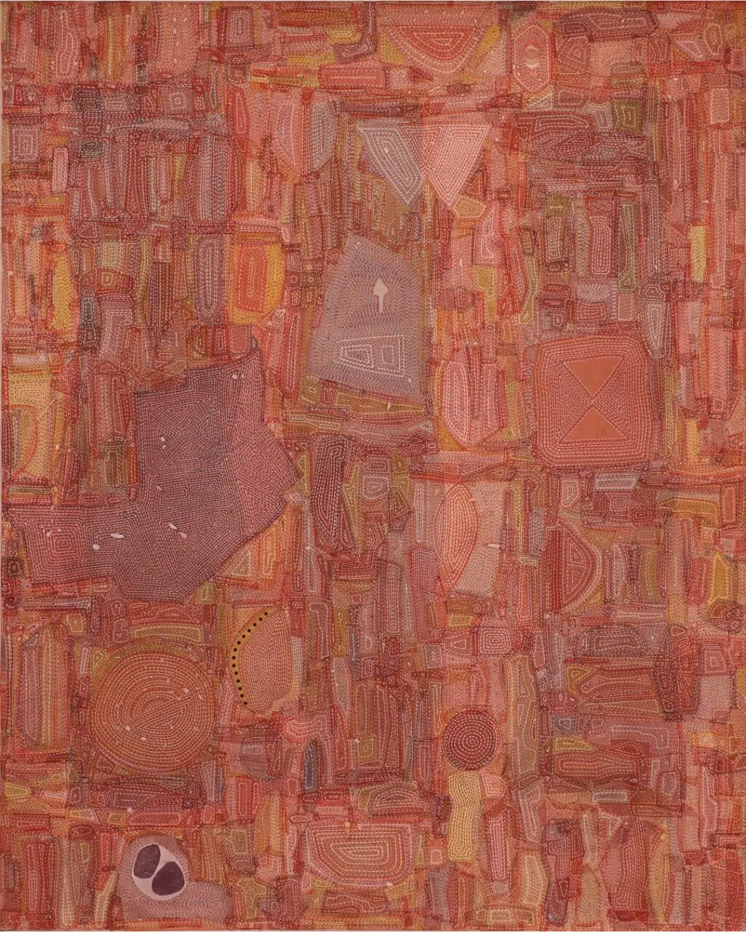 Manish Pushkale. Cocoon II, 2020. Acrylic on canvas. Courtesy of Akar Prakar.