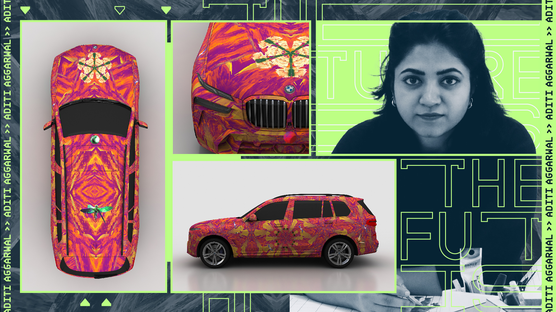 Aditi Aggarwal. IAF x BMW The Future is Born of Art 2023