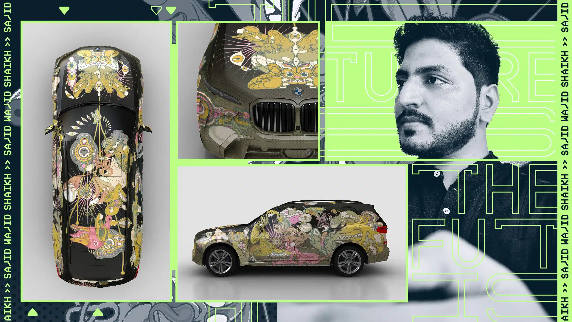 Sajid Wajid Shaikh. IAF x BMW The Future is Born of Art 2023