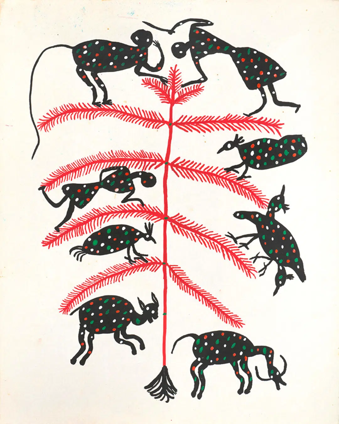 Bhuri Bai. Untitled, 1980. Poster colour on paper. Courtesy of MAP India.