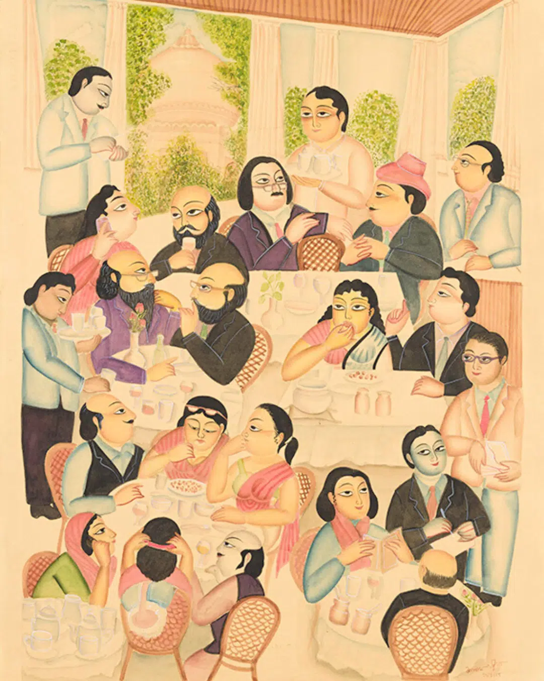 Kalam Patua. Restaurant, 2015. Courtesy of Tribal Art Forms.