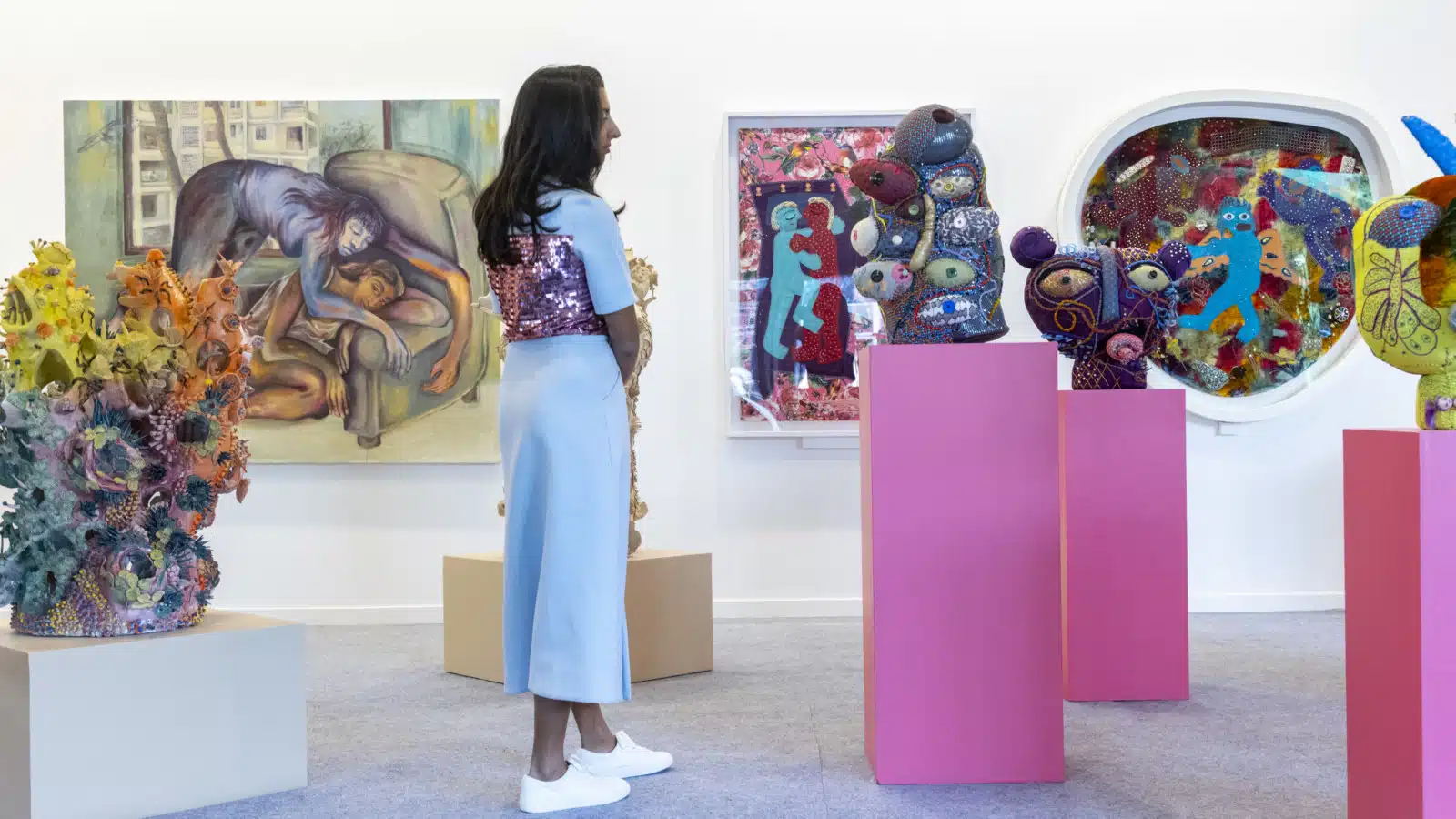 India Art Fair 2023, installation view. Courtesy of India Art Fair.